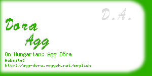 dora agg business card